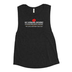 VOYAGER REBEL BEARD CO. LADIES' MUSCLE TANK - GET UR BEARD GROWING! Voyager Rebel Beard Company S 